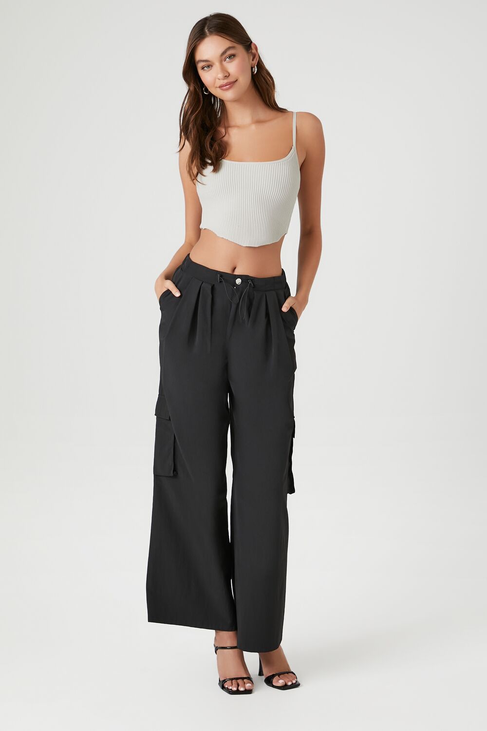 Sweater-Knit Cropped Cami - Image 4