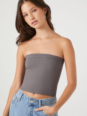 Ribbed Knit Tube Top