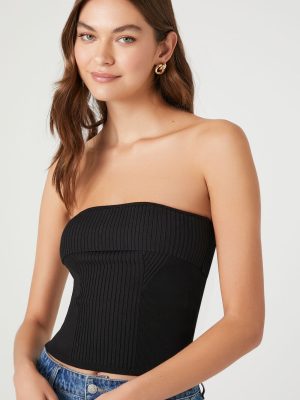 Ribbed Knit Tube Top