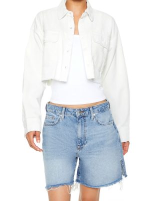 Cropped Corduroy Shirt
