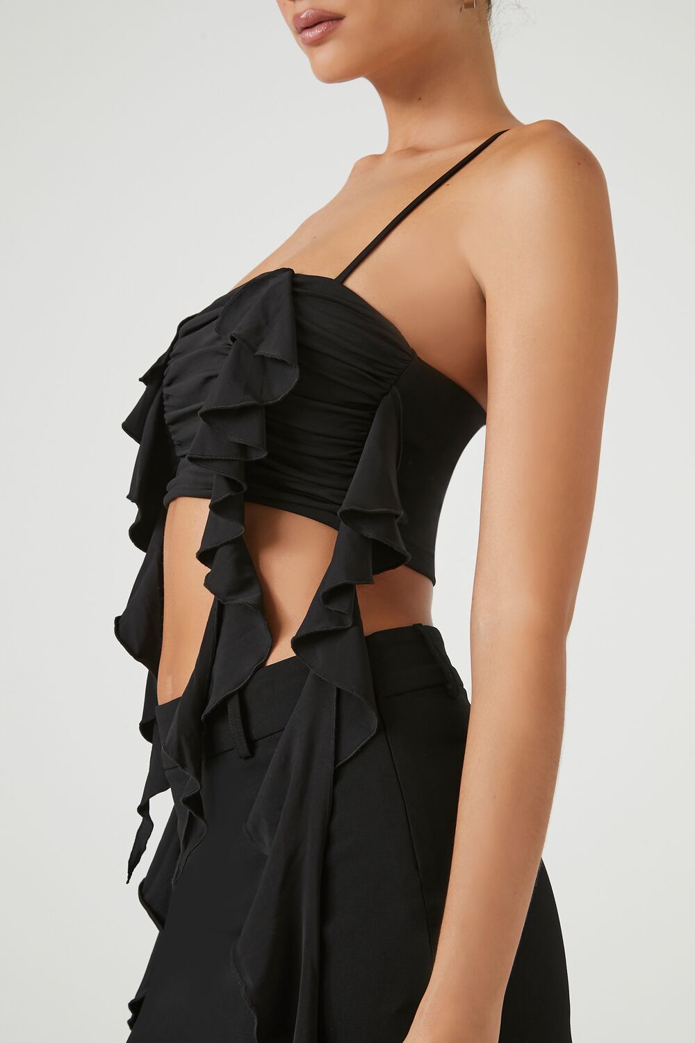 Ruffle-Trim Cropped Cami - Image 7