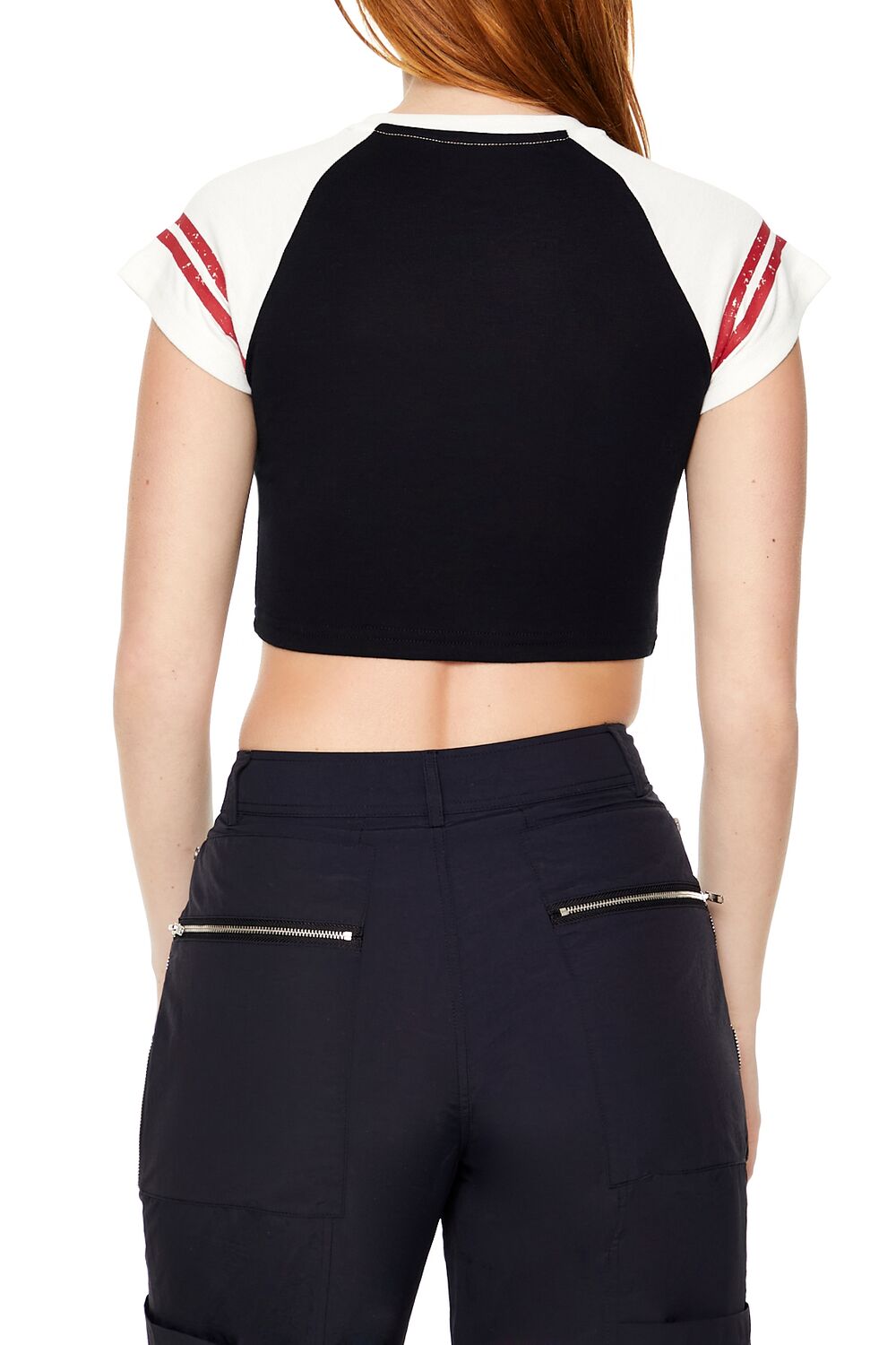 Raglan Harvard Graphic Baby Tee - Image 6