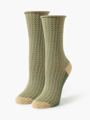 Herringbone Crew Socks