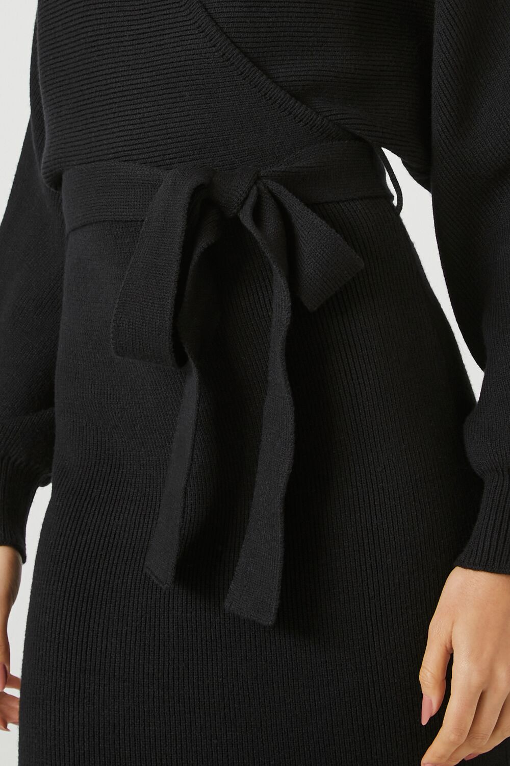 Sweater Midi Wrap Dress - Image 5