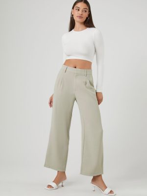 High-Rise Wide-Leg Trousers