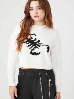 Scorpion Cropped Sweater