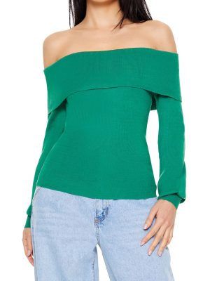 Fitted Off-the-Shoulder Sweater