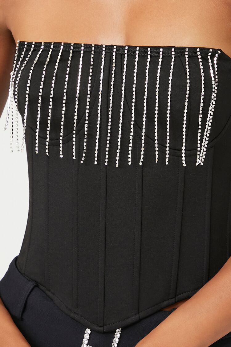 Rhinestone Fringe Tube Top - Image 5