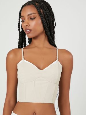 Cropped Sweetheart Bustier Cami