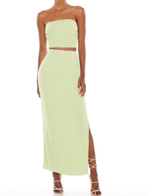 Tube Crop Top & Maxi Skirt Set