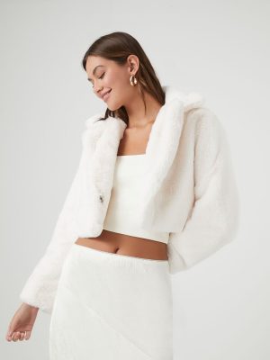 Plush Cropped Coat