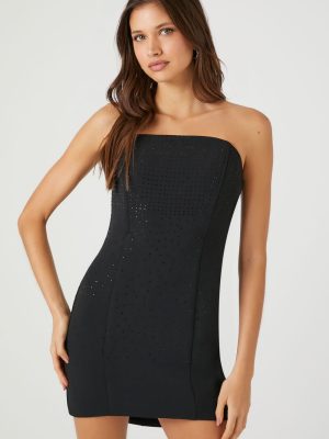 Rhinestone Mini Tube Dress