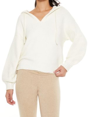 Hooded Drop-Sleeve Sweater
