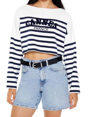 Cannes France Cropped Sweater