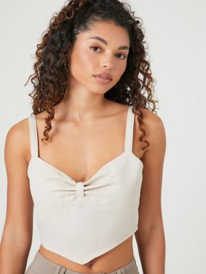 Sweetheart V-Hem Crop Top
