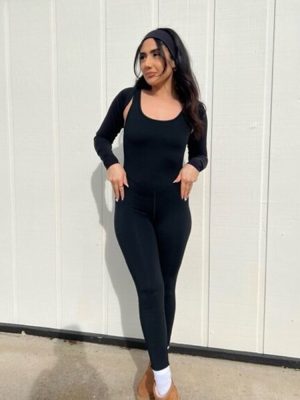 Active Cutout Tank Jumpsuit