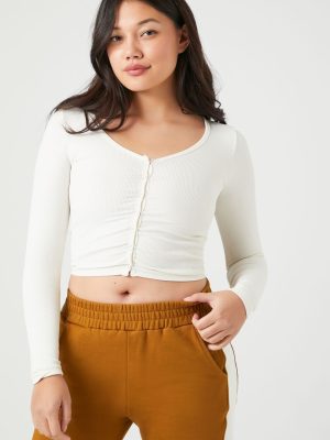 Seamless Ribbed Knit Crop Top