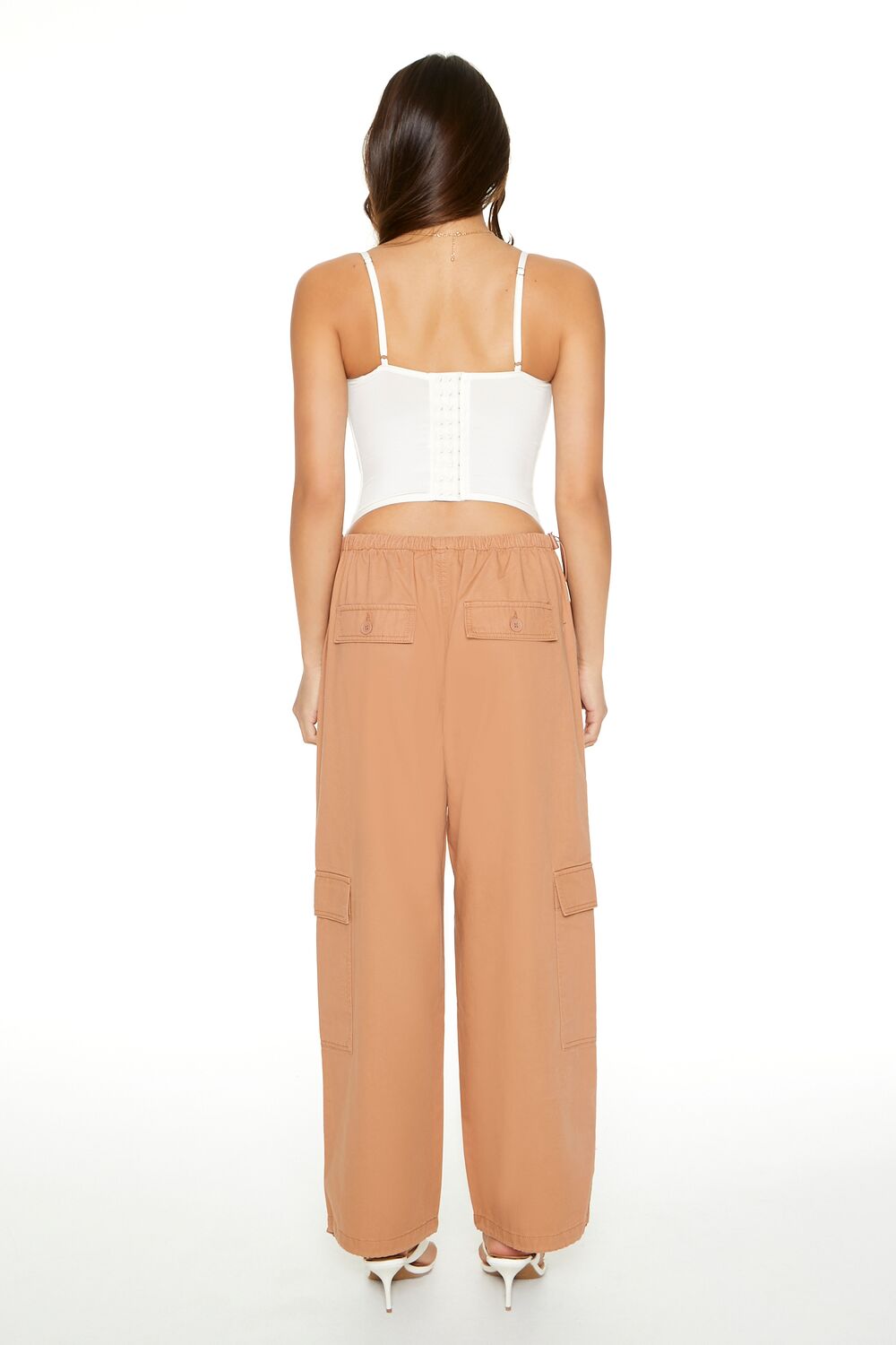 Twill Toggle Drawstring Cargo Pants - Image 7