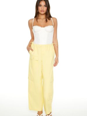 Twill Toggle Drawstring Cargo Pants