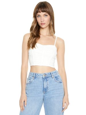 Ruched Cropped Cami
