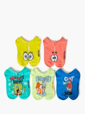 SpongeBob SquarePants Ankle Socks Set - 5 pack