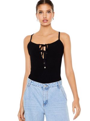 Sweater-Knit Cami Bodysuit