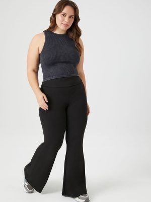 Plus Size High-Rise Flare Leggings