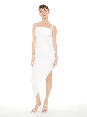 Asymmetrical Cami Midi Dress