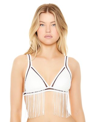 Fringe Triangle Bikini Top