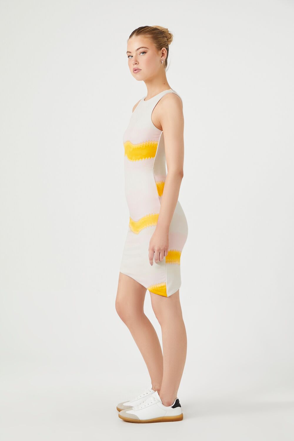 Tie-Dye Striped Mini Dress - Image 2