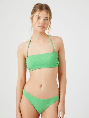 Shimmer Cheeky Mid-Rise Bikini Bottoms