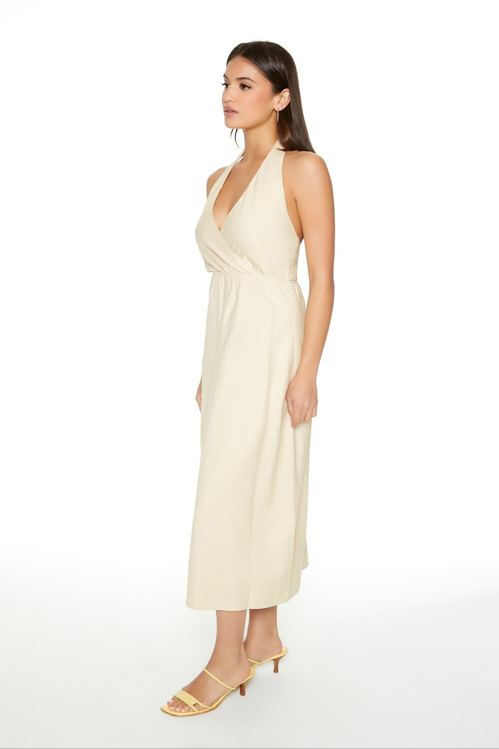 Surplice Halter Maxi Dress - Image 2