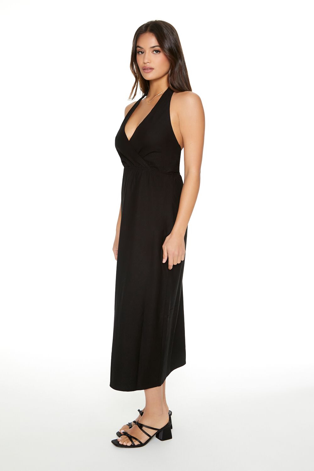 Surplice Halter Maxi Dress - Image 6