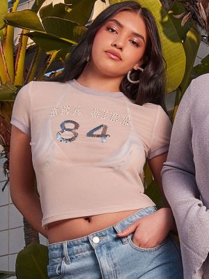 Sea Side Sequin Ringer Tee