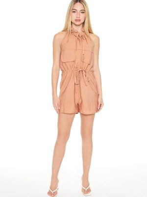 Sleeveless Drawstring Romper