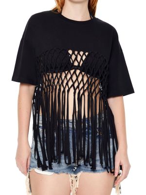 Crochet Fringe Tee