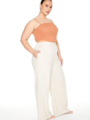 Plus Size High-Rise Wide-Leg Pants