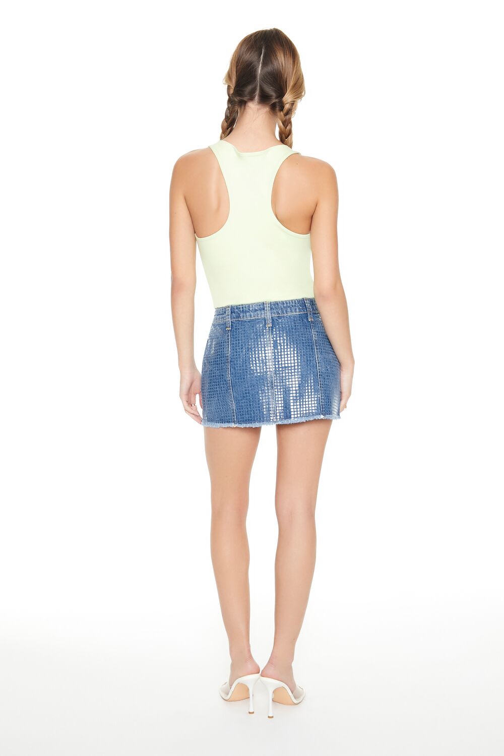 Bratz x F21 Textured Denim Mini Skirt - Image 3
