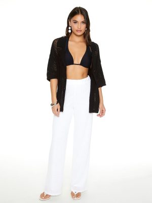 Crochet Straight-Leg Pants