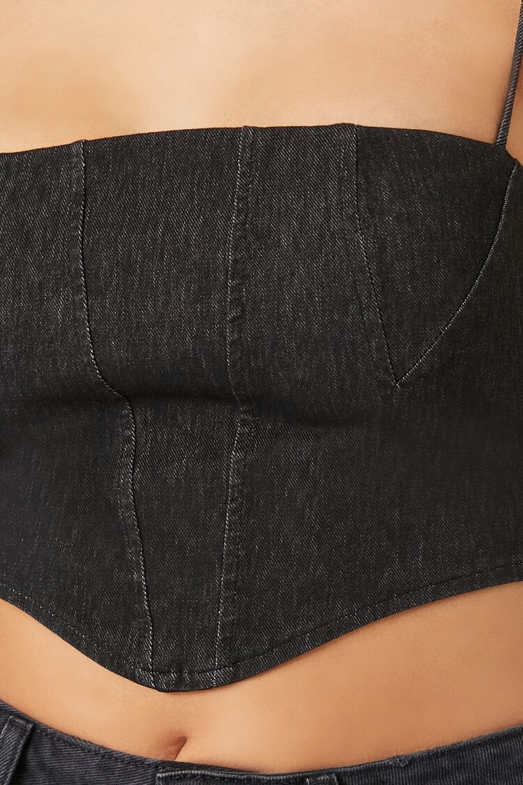 Denim Cropped Cami - Image 5