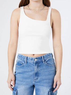 Ribbed Asymmetrical Tank Top