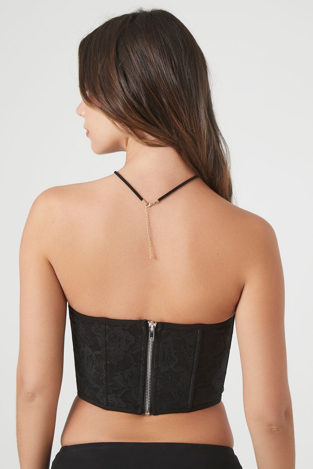 Mesh Corset Tube Crop Top - Image 3