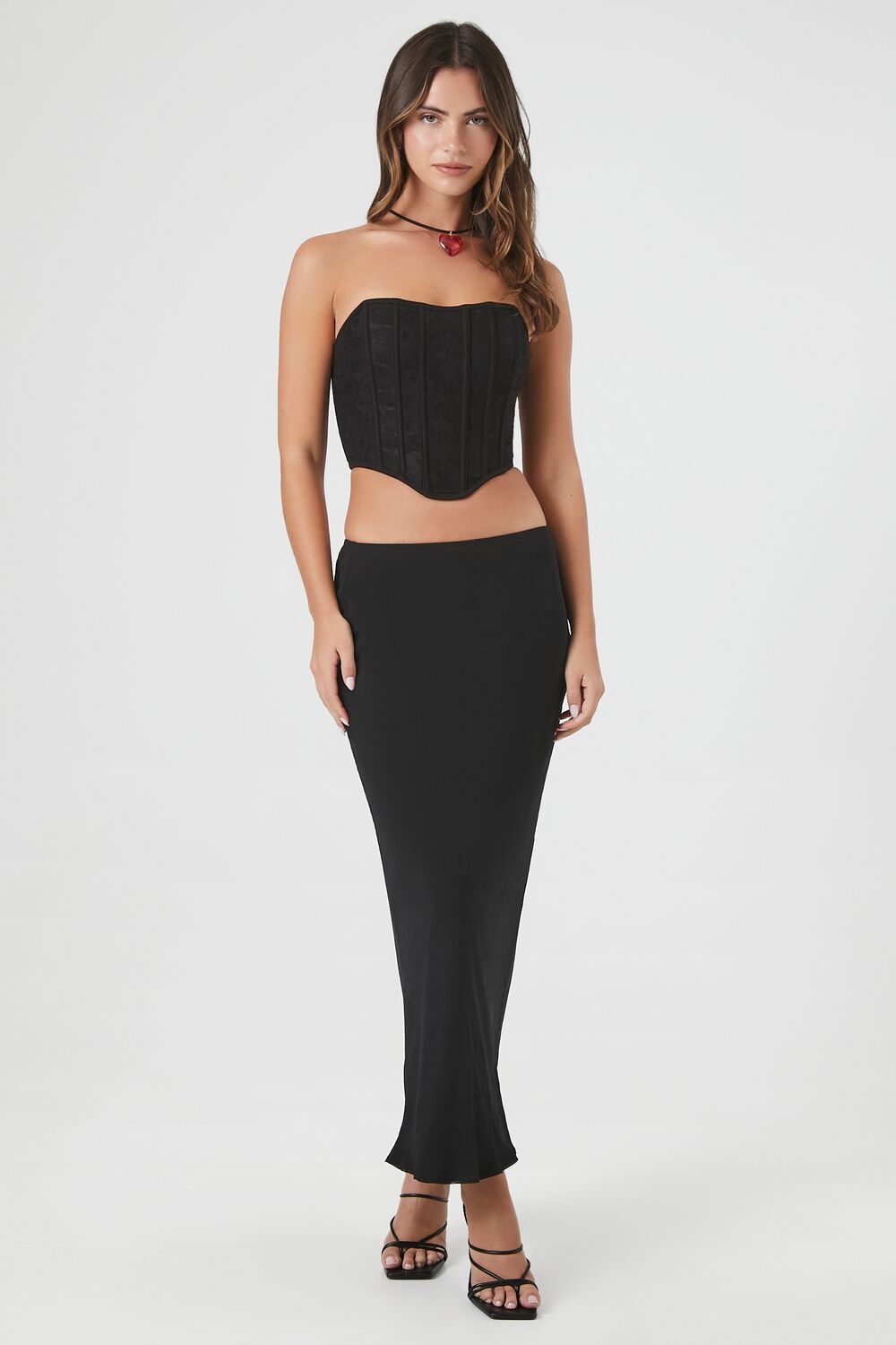Mesh Corset Tube Crop Top - Image 4