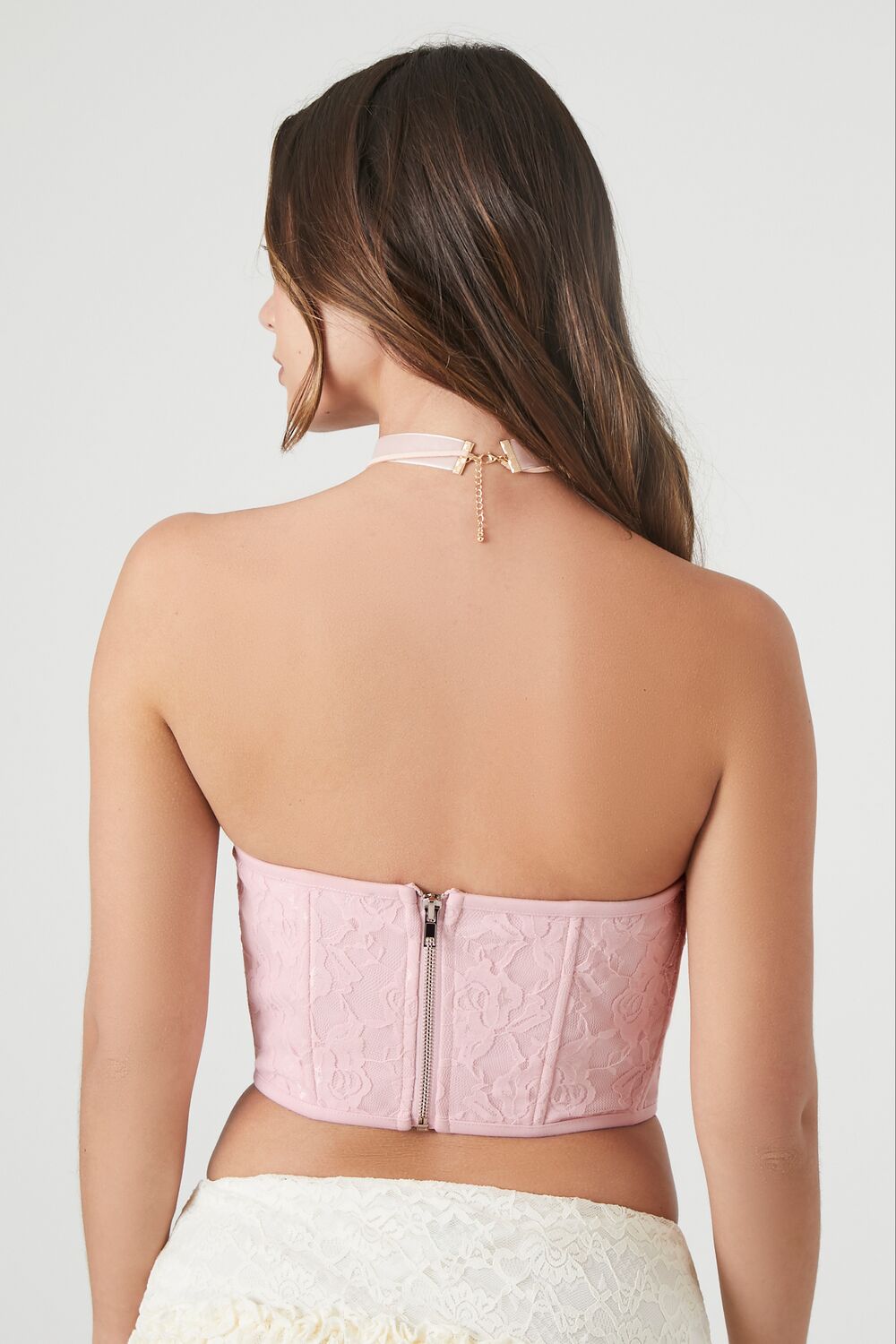 Mesh Corset Tube Crop Top - Image 8