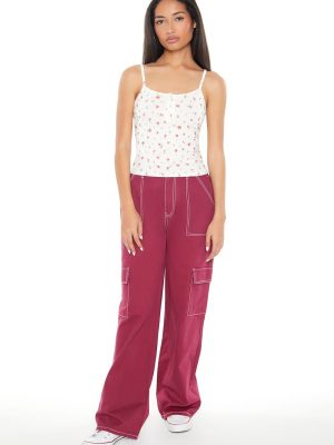 Twill Straight Cargo Pants