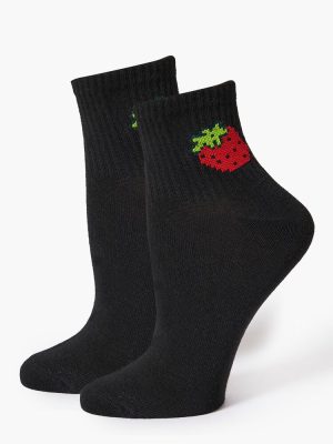 Strawberry Quarter Socks