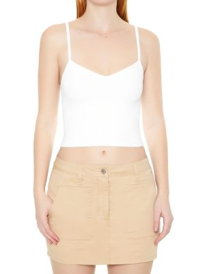 Sweater-Knit Cropped Cami