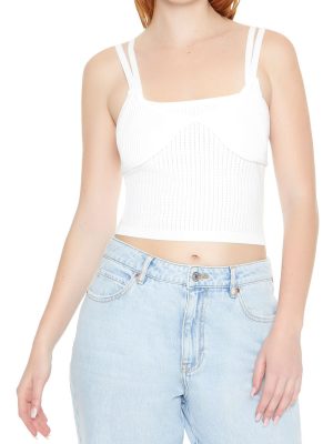 Sweater-Knit Cropped Cami