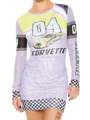 Corvette Graphic Mini Dress