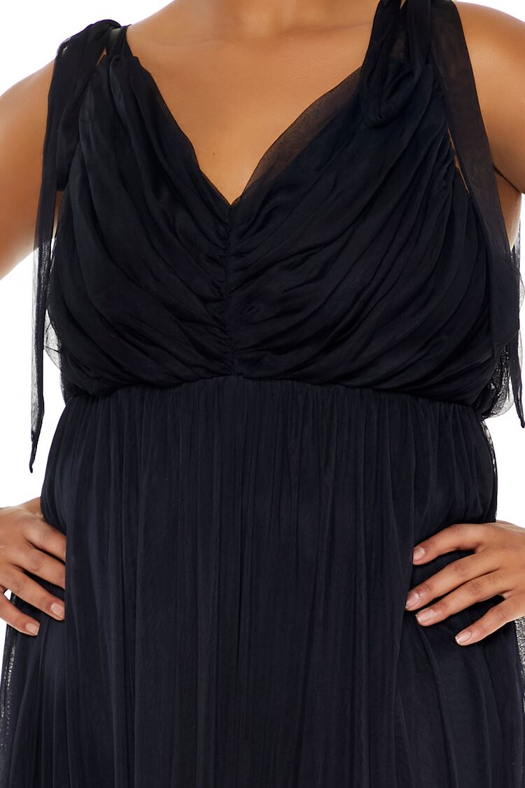 Plus Size Tiered Tie-Strap Maxi Dress - Image 10
